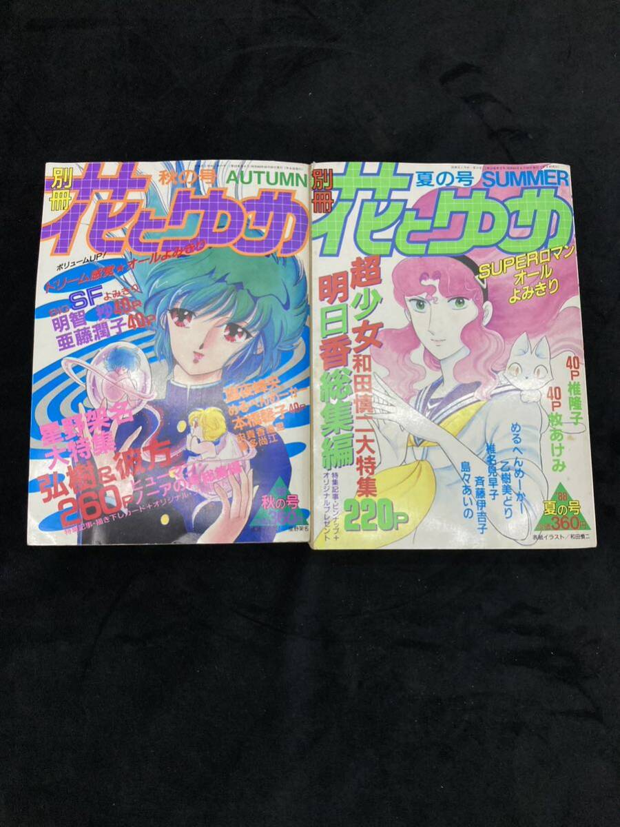 別冊 花とゆめ 1988年 夏の号 秋の号 昭和63年 和田慎二大特集/星野架名大特集 雑誌 当時物 ya4_画像1