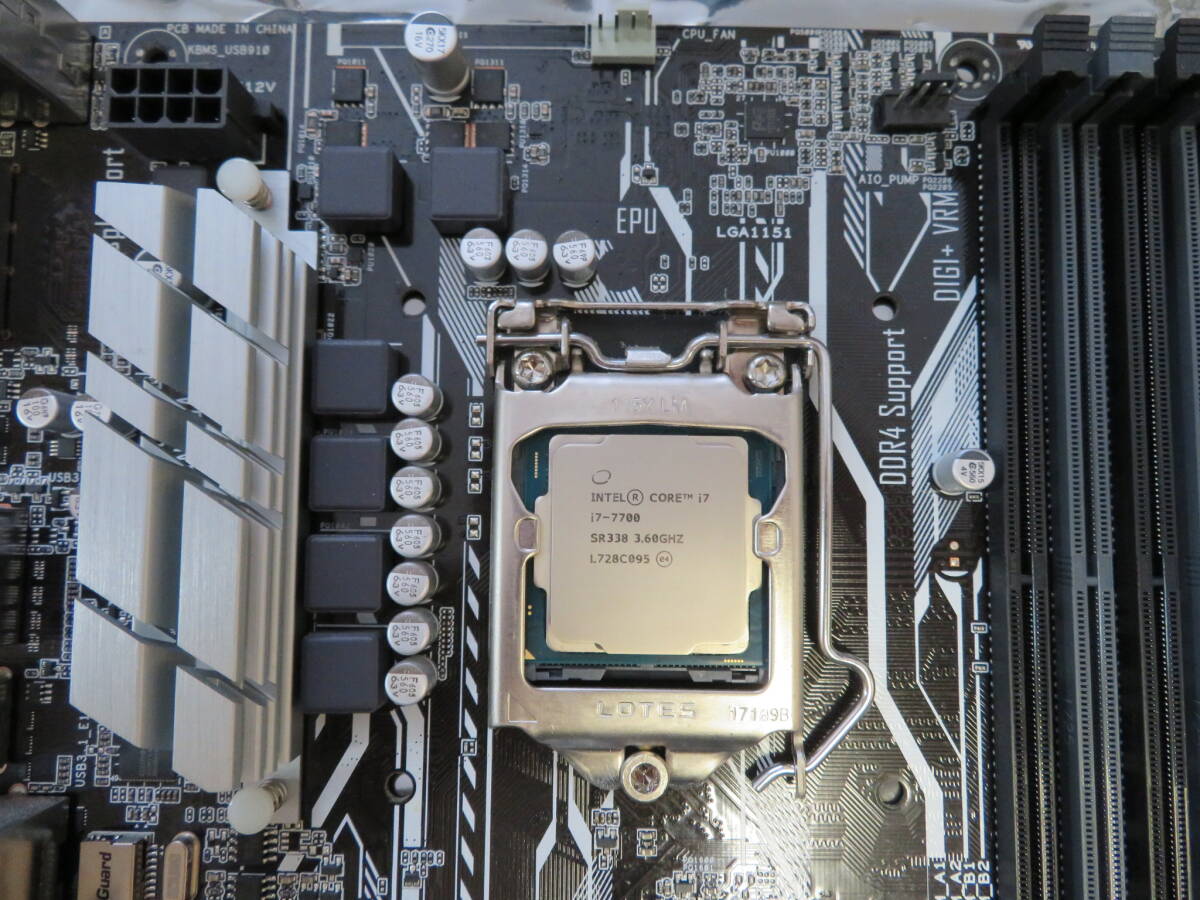 【CPUメモリセット】ASUS PRIME H270-PRO（Intel Corei7 7700K付属・装着済み）DDR4メモリ16GB付属_CPU装着済み