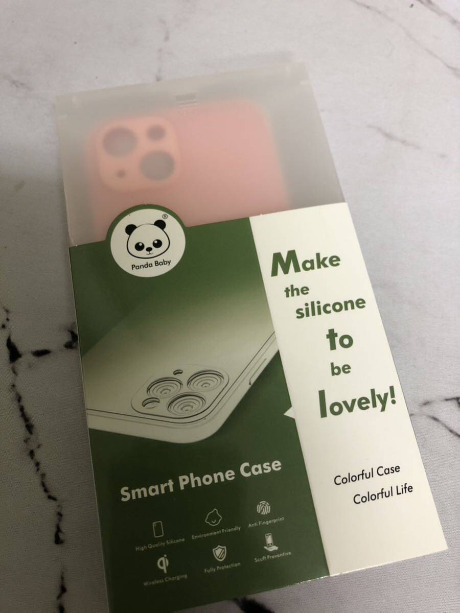 【未使用】Panda Baby iPhone 15 レザーケース 本革に近い質感 (ピンク)★カバー ケース パンダ　送料込
