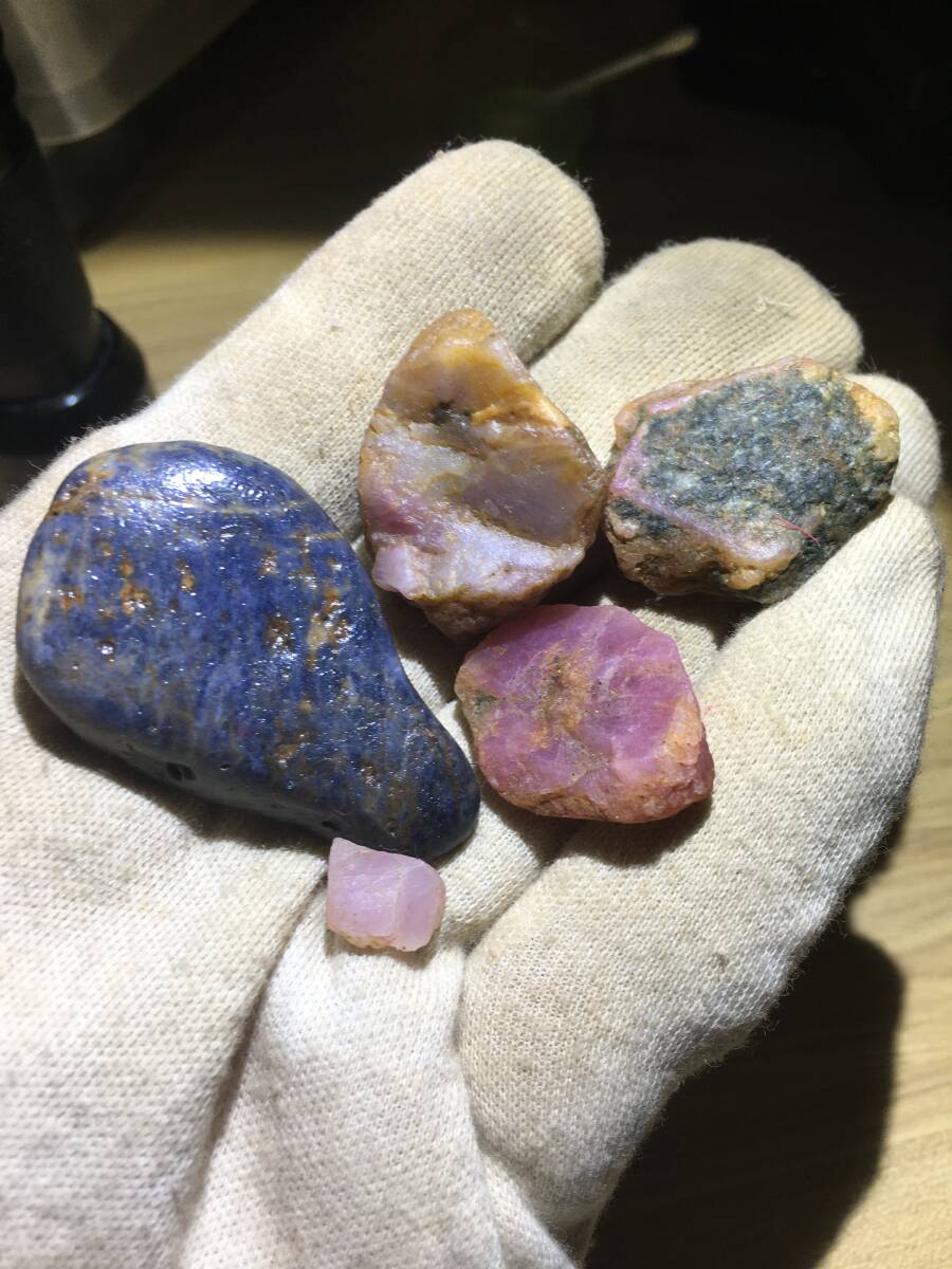 P6【特別】Sapphire 鉱物 ルース 原石 鋼玉 (338.20ct)の画像9