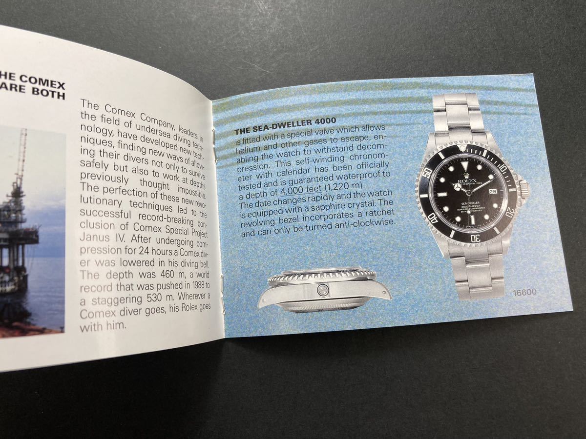 C番 1992年 サブマリーナ 冊子 ロレックス 16613 16618 16610 14060 16600 ROLEX SUBMARINER SEA-DWELLER booklet 箱 空箱 ケース OYSTER_画像6