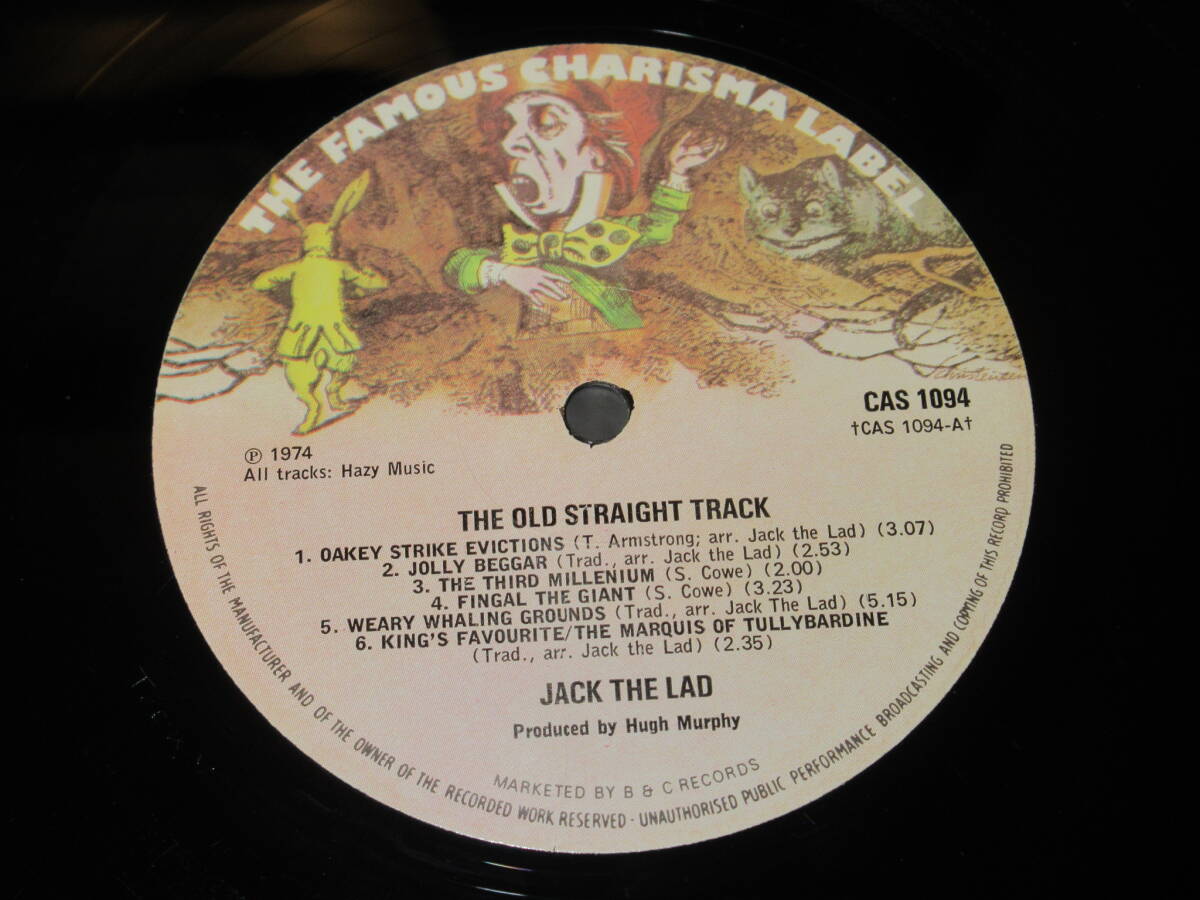 ◆◇JACK THE LAD(ジャック・ザ・ラッド)【THE OLD STRAIGHT TRACK】英盤LP/CAS 1094/CHARISMA◇◆_画像3