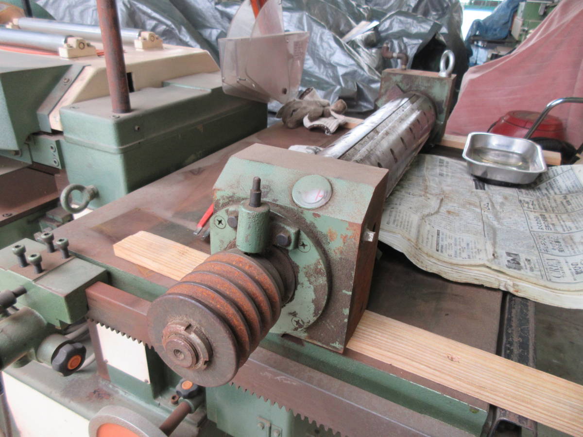 桑原製作所　中古木工機械　ジョインター刃物ブロック　部品取り品　自動カンナ_画像2