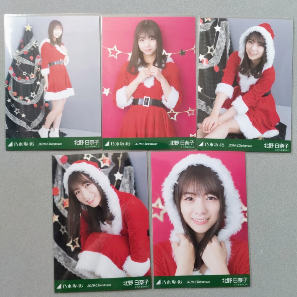 乃木坂46 北野日奈子 2019 Christmas 生写真 5枚セットの画像1