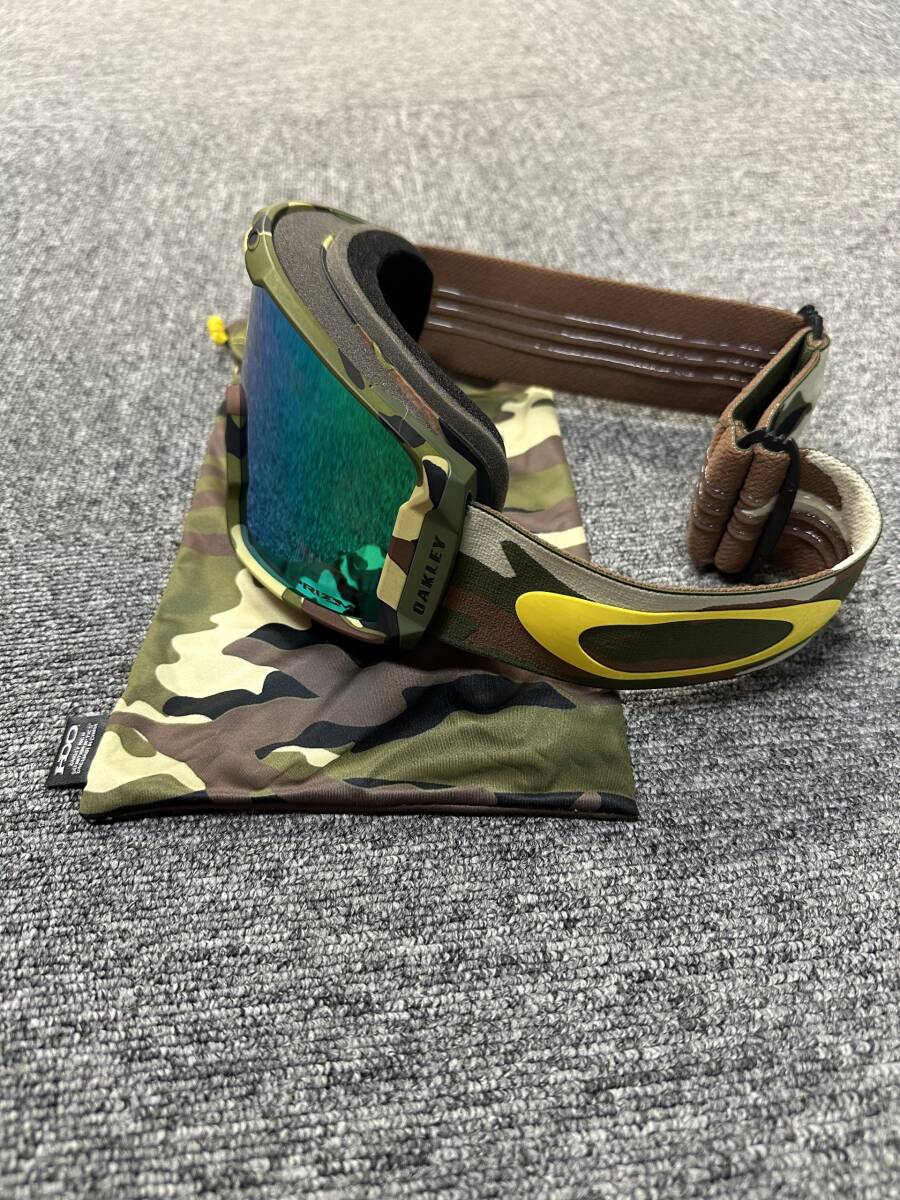 美品 2022 OAKLEY オークリー LINE MINER L SAMMY CARLSON SIG CAMO GREEN ライン マイナー エル ゴーグル の画像4