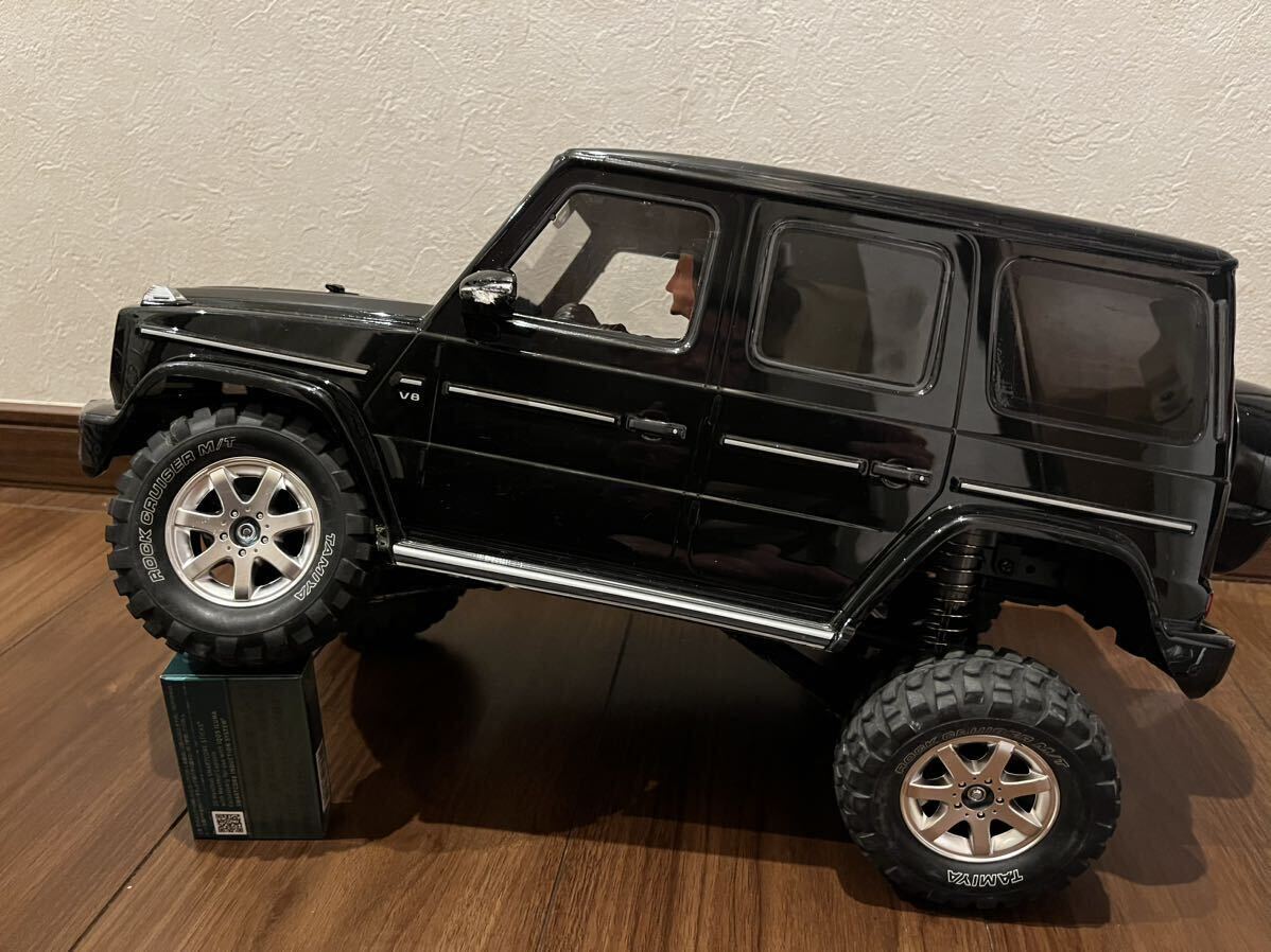  Tamiya CC-02 chassis Mercedes Benz G500 final product under guard, mechanism attaching Claw ring off-road 4WD