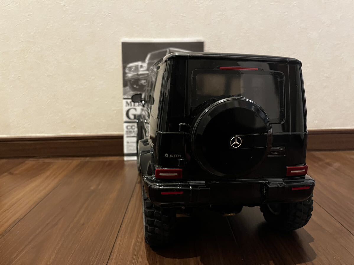  Tamiya CC-02 chassis Mercedes Benz G500 final product under guard, mechanism attaching Claw ring off-road 4WD