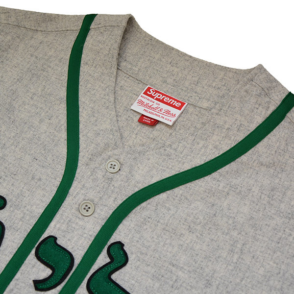 Supreme×Mitchell＆Ness シュプリーム 2023AW Wool Baseball Jersey ベースボールシャツ Tシャツ 8054000164950の画像3