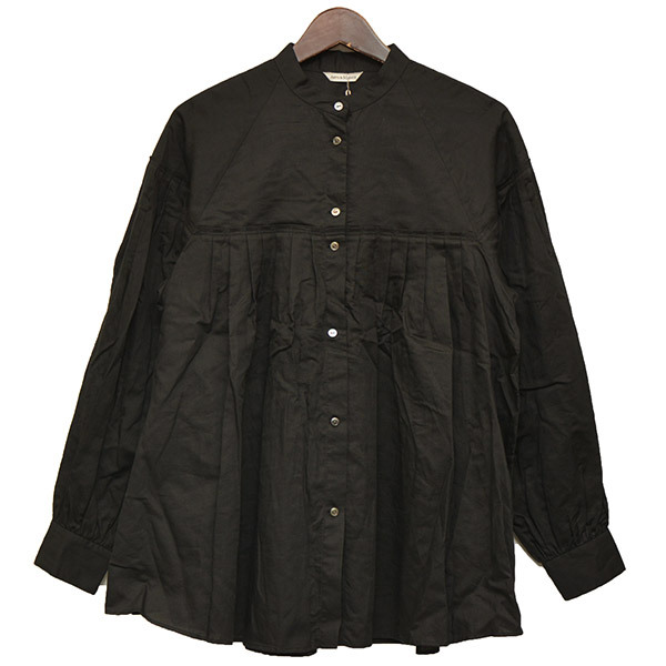 ARTS＆SCIENCE　アーツアンドサイエンス　Front op tuck yoke blouse　プリーツ切替シャツ　8054000165483