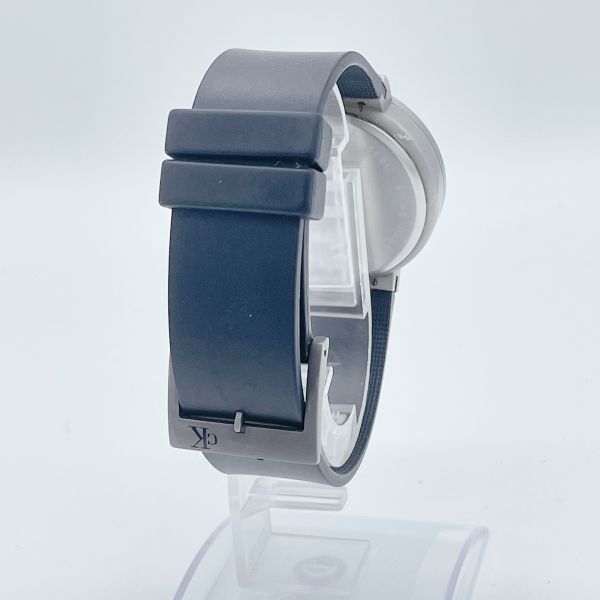【1円スタート】稼働品 Calvin Klein カルバンクライン K2181 クロノグラフ 白文字盤 ラウンド クオーツ メンズ腕時計の画像5