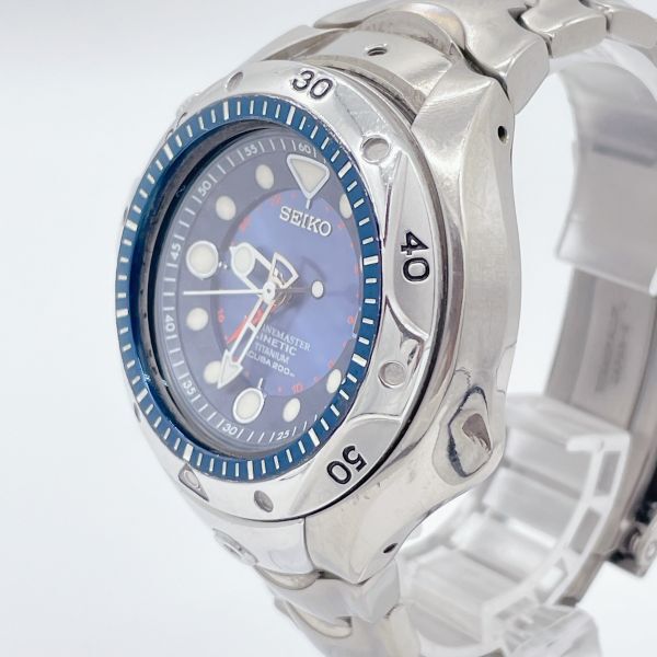 【1円スタート】稼働 SEIKO セイコー 5M65-0A60 MARINEMASTER KINETIC キネティック SCUBA 200m AIR DIVER'S メンズ腕時計の画像2