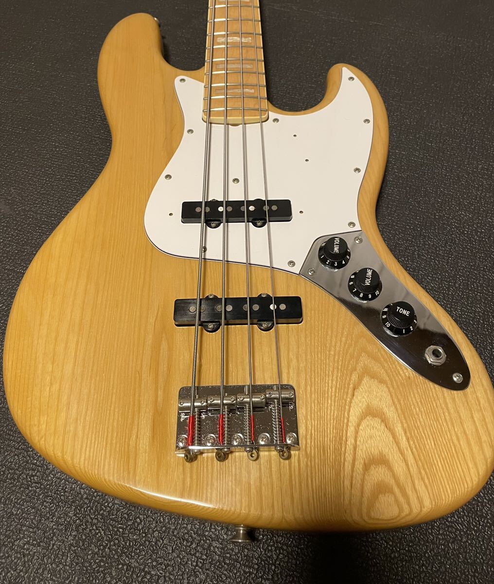 Fender Japan JB75-80M 1975 year specification JAZZ BASS Jazz base E serial Fujigen made soft case attached 