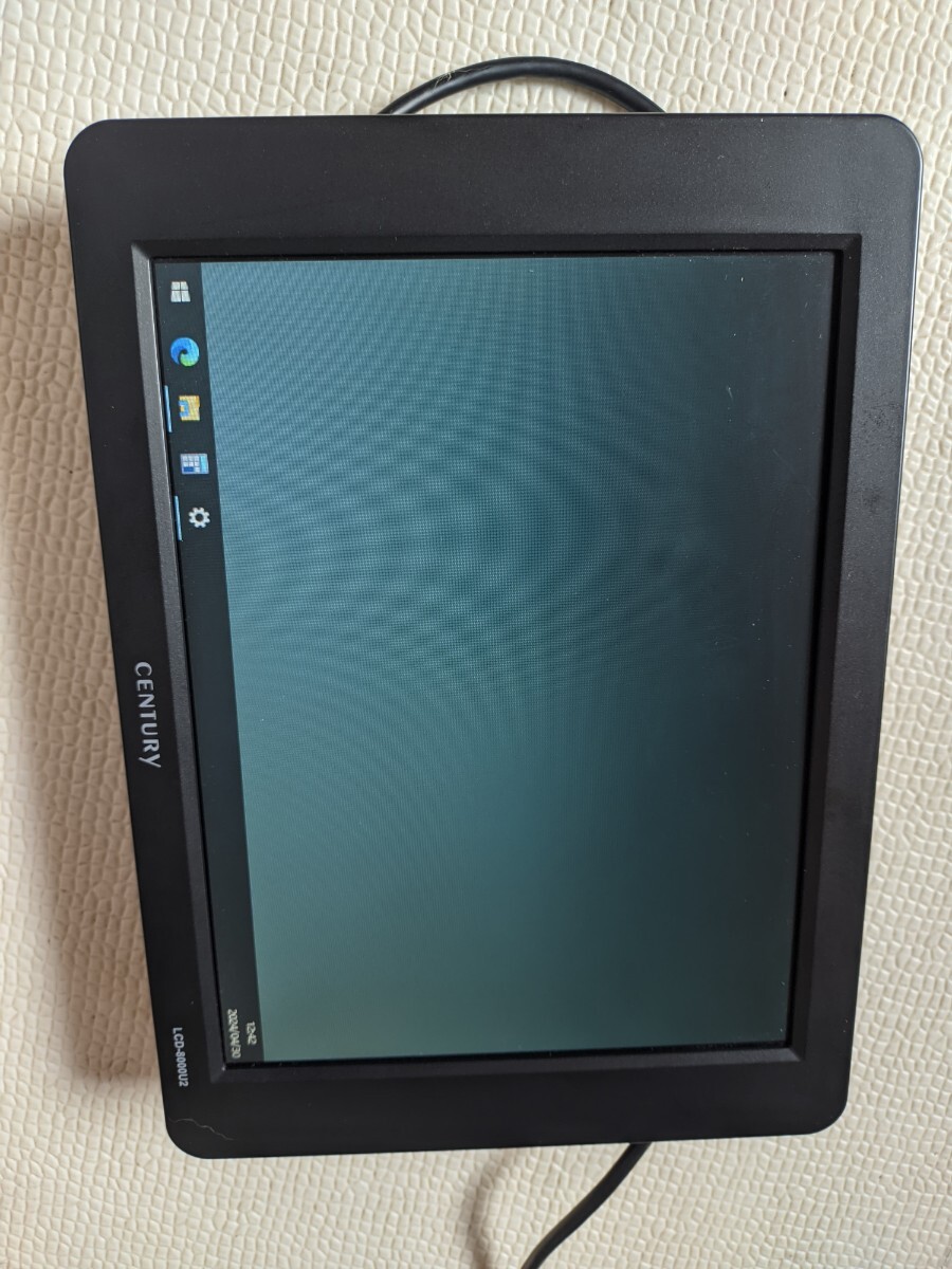 CENTURY plus one LCD-8000U2 USB 8インチ usbサブディスプレイ usbサブモニター _画像2