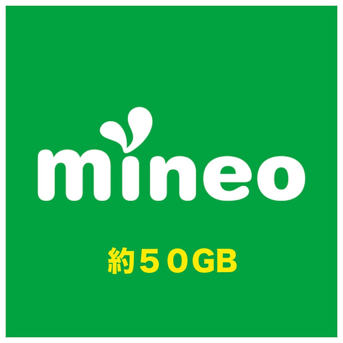 【約50GB】mineo マイネオ パケットギフト (9999MB×5)の画像1