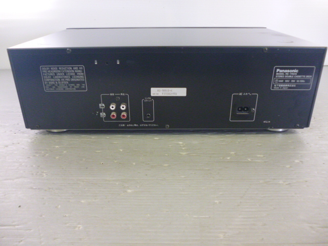  パナソニック RS-TR515 ステレオカセットデッキの画像3