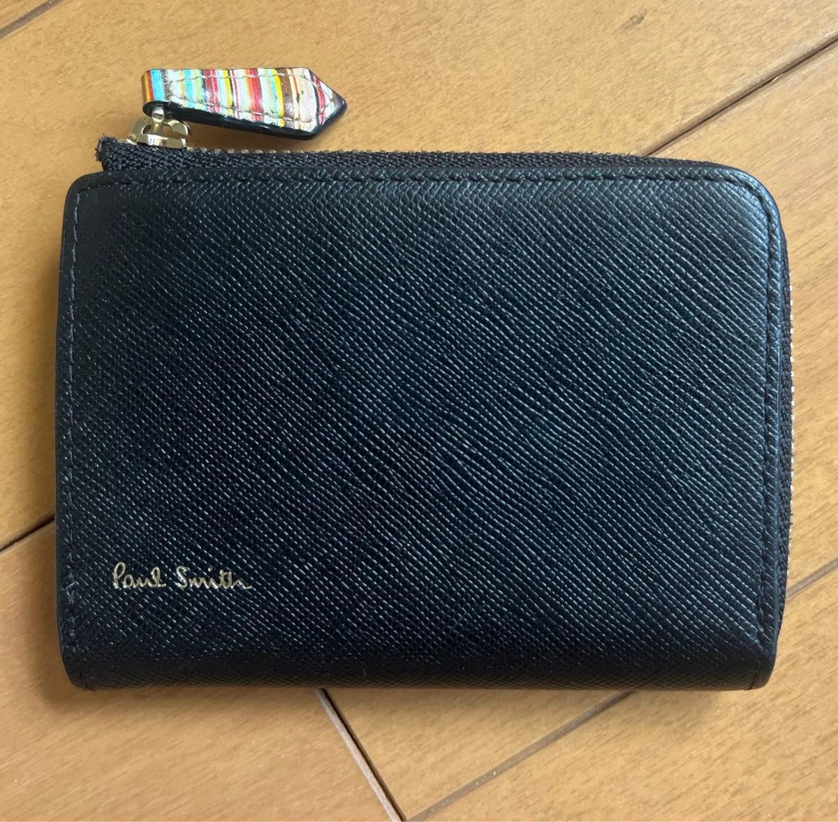 Paul smith ジップストローグレイン2 コインケース　ポールスミス　小銭入れ　定期入れ　キーケース　財布　牛革　エンボス