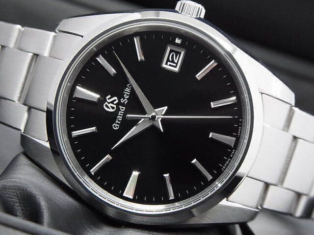 【新品同様】グランドセイコー SBGP011 メンズ 腕時計 SEIKO 時針単独時差修正機能 黒文字盤 電池式 9F85 クオーツ 正規品 _画像7