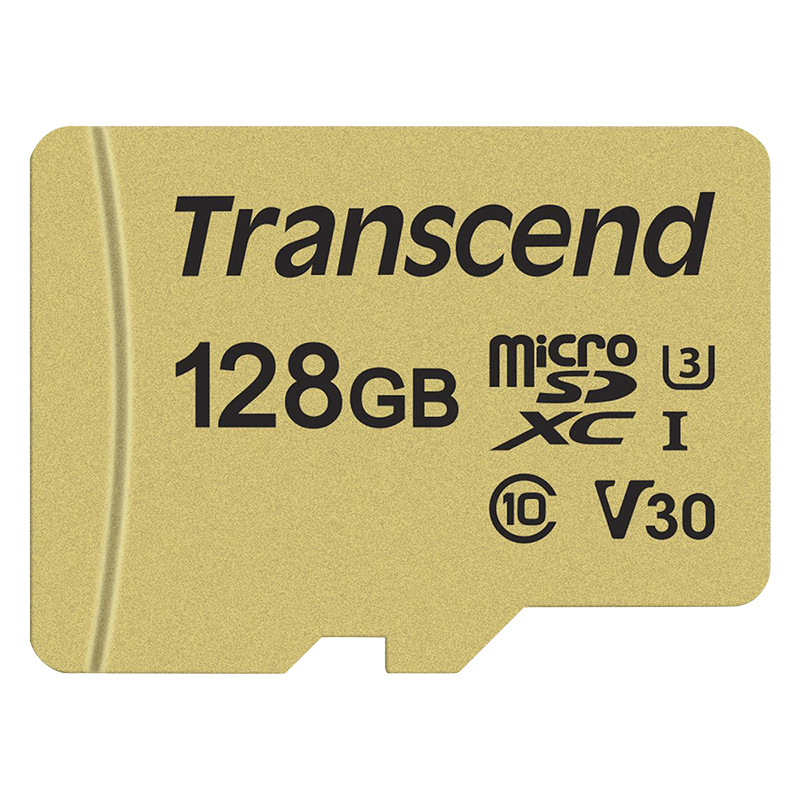 新品 １円～!! Transcend microSDXC 128GB SDカードアダプター付 トラセンドの画像1