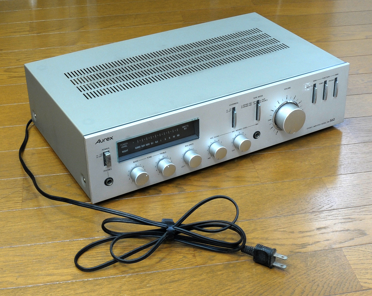 東芝Aurex ステレオアンプ SB-560 動作確認済み_画像5