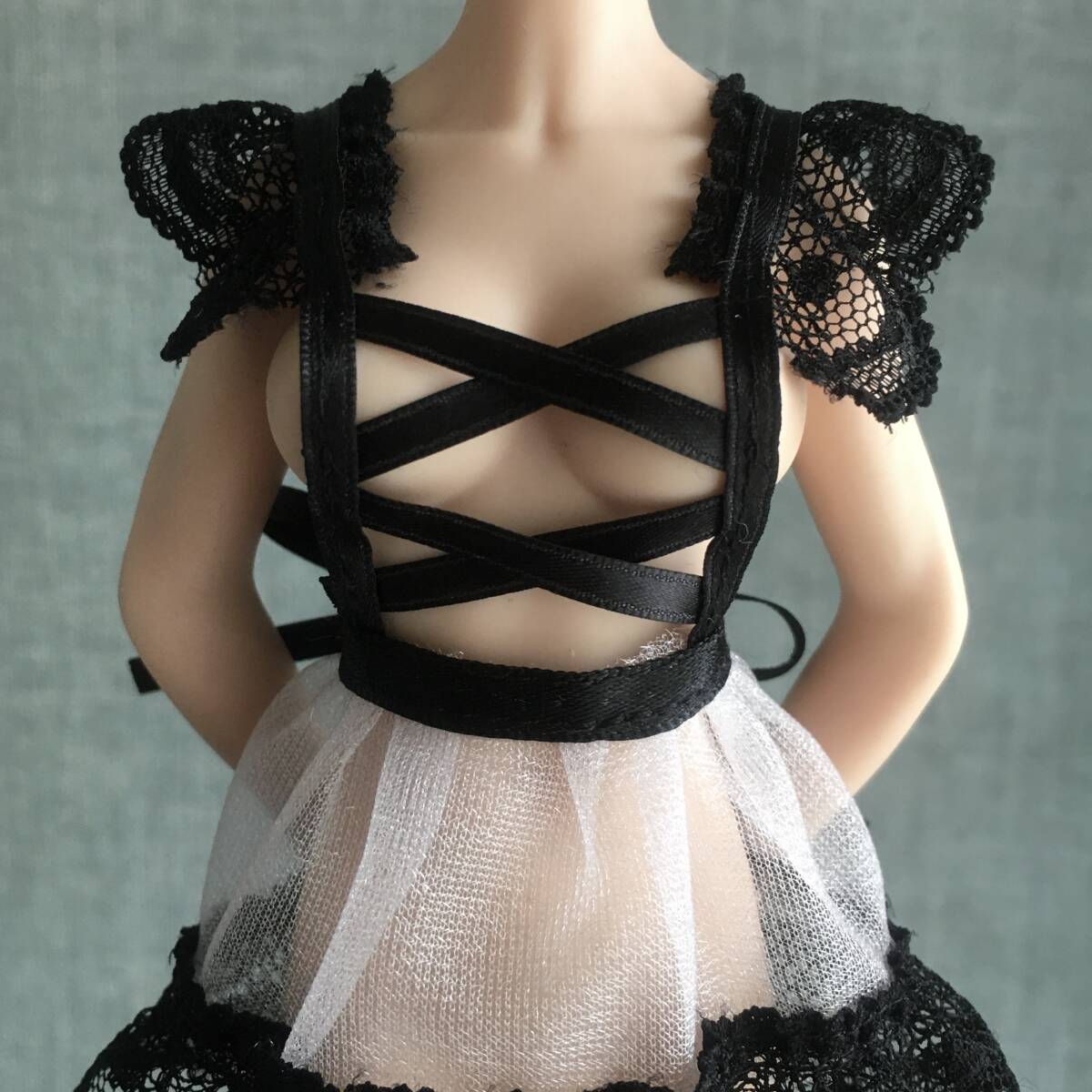 TBLeaguefa Ise n1/6 doll S24A apron manner baby doll Ran Jerry underwear . apron .... see-through race race up white 
