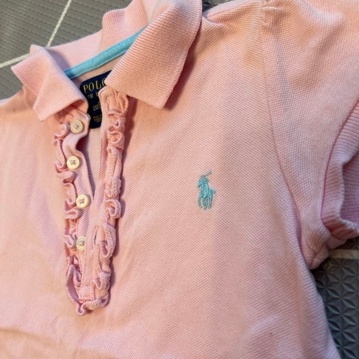 美品　120  ラルフローレン ポロシャツ ピンク 半袖ポロシャツ