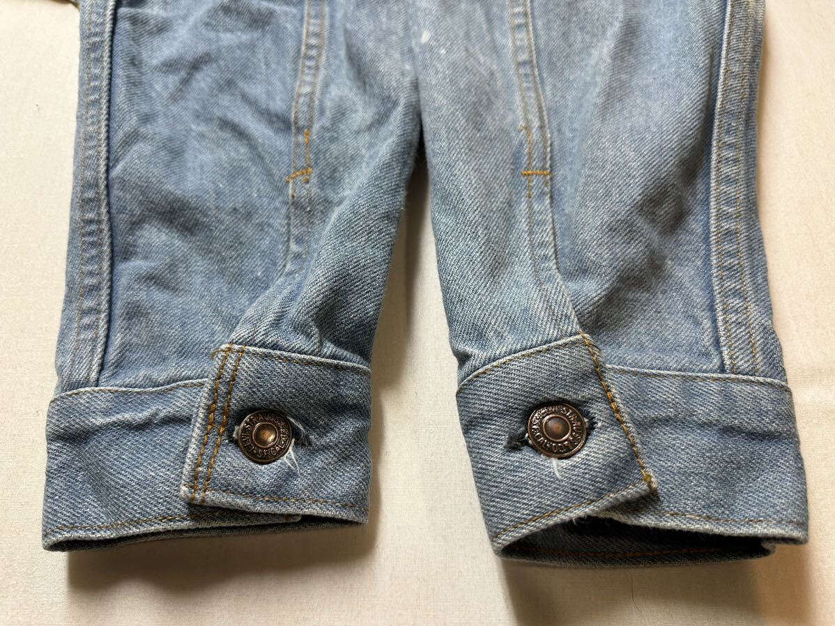 80s vintage Levi’s 70506-0216 denim jacket ヴィンテージ リーバイス デニムジャケット USA製 ブリーチ加工の画像8