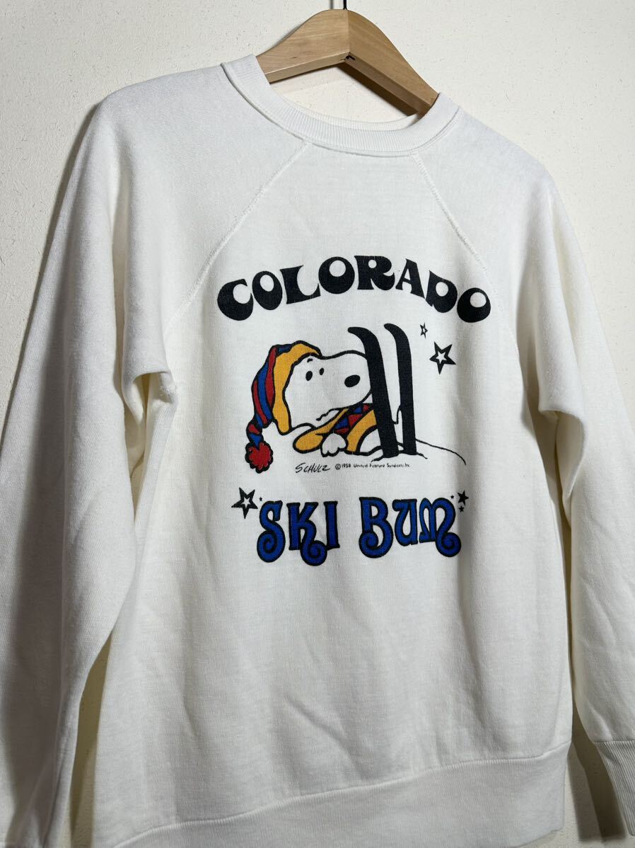 80s vintage ARTEX SNOOPY colorado ski sweatshirt スヌーピー ヴィンテージスウェット 古着 アルテックス USA製 _画像3