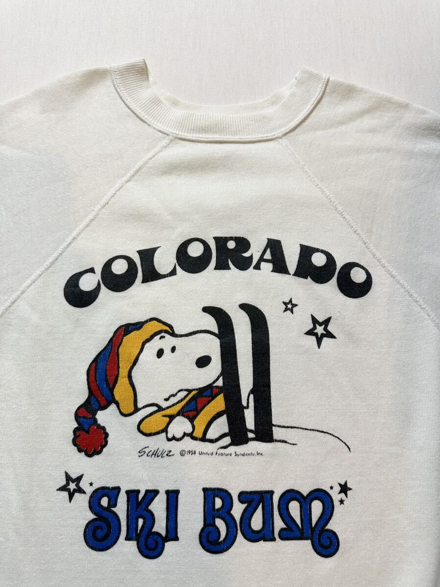 80s vintage ARTEX SNOOPY colorado ski sweatshirt スヌーピー ヴィンテージスウェット 古着 アルテックス USA製 _画像4