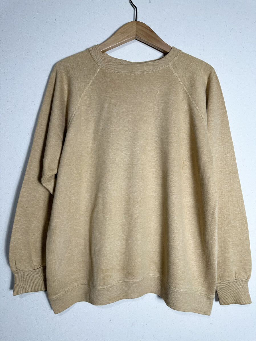 60~70s vintage SPORTS WEAR plain sweatshirt ヴィンテージ スポーツウェア 無地スウェット 古着 Lの画像1