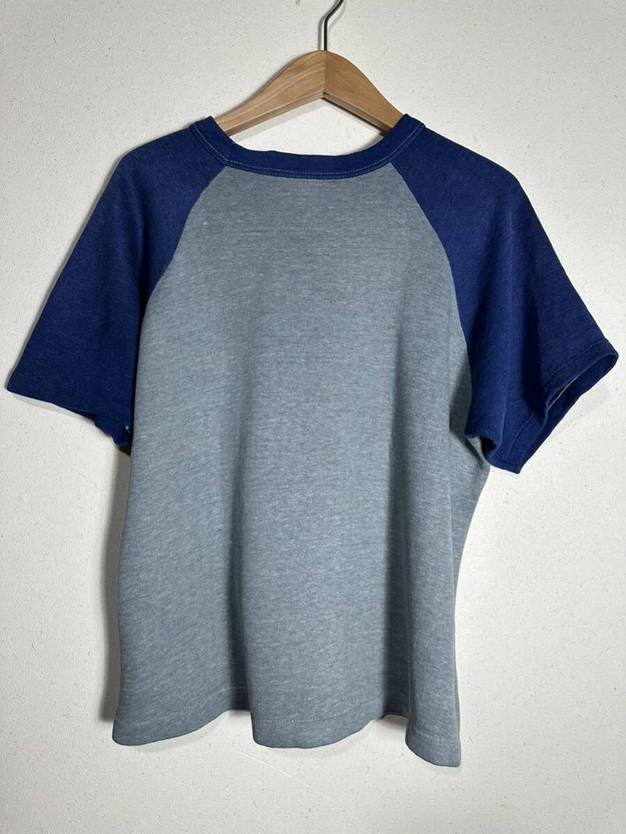 60~70s vintage SPORTS WEAR S/S sweatshirt ヴィンテージ スポーツウェア ツートン半袖スウェット 古着 の画像2