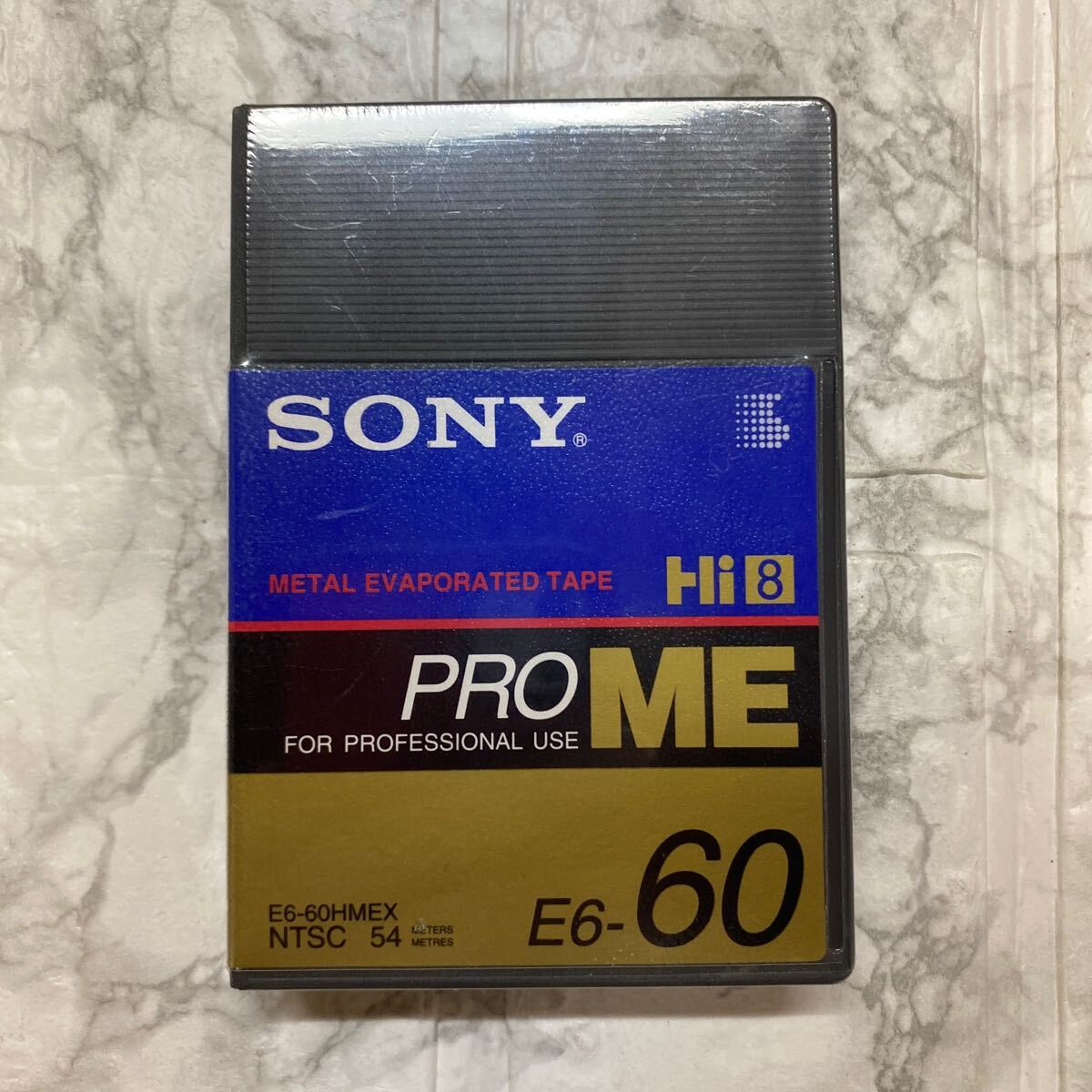 SONY HI8 ビデオカセットテープ PRO ME 60 E6-60HMEX メタルテープ　年代物_画像1
