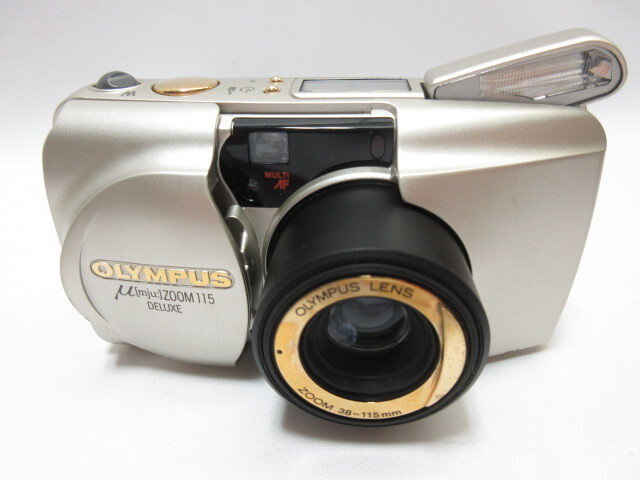 オリンパス OLYMPUS μ ミュー ZOOM 115 DELUXE カメラ コンパクトカメラ フィルムカメラ 元箱 ジャンク 現状品 の画像2