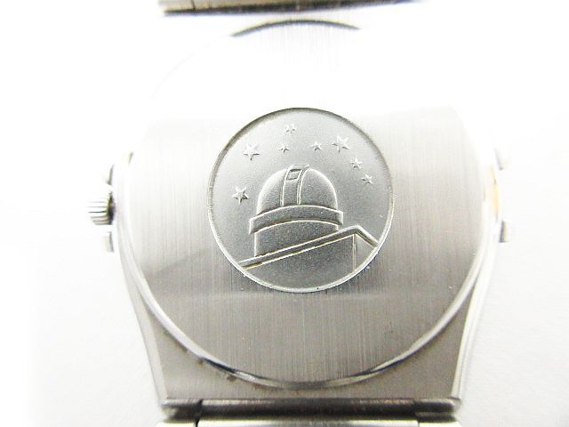 電池交換済 OMEGA オメガ コンステレーション メンズ腕時計 1448.5/431 QZ クオーツ デイト SS ラウンド 白文字盤 シルバー 現状品の画像5