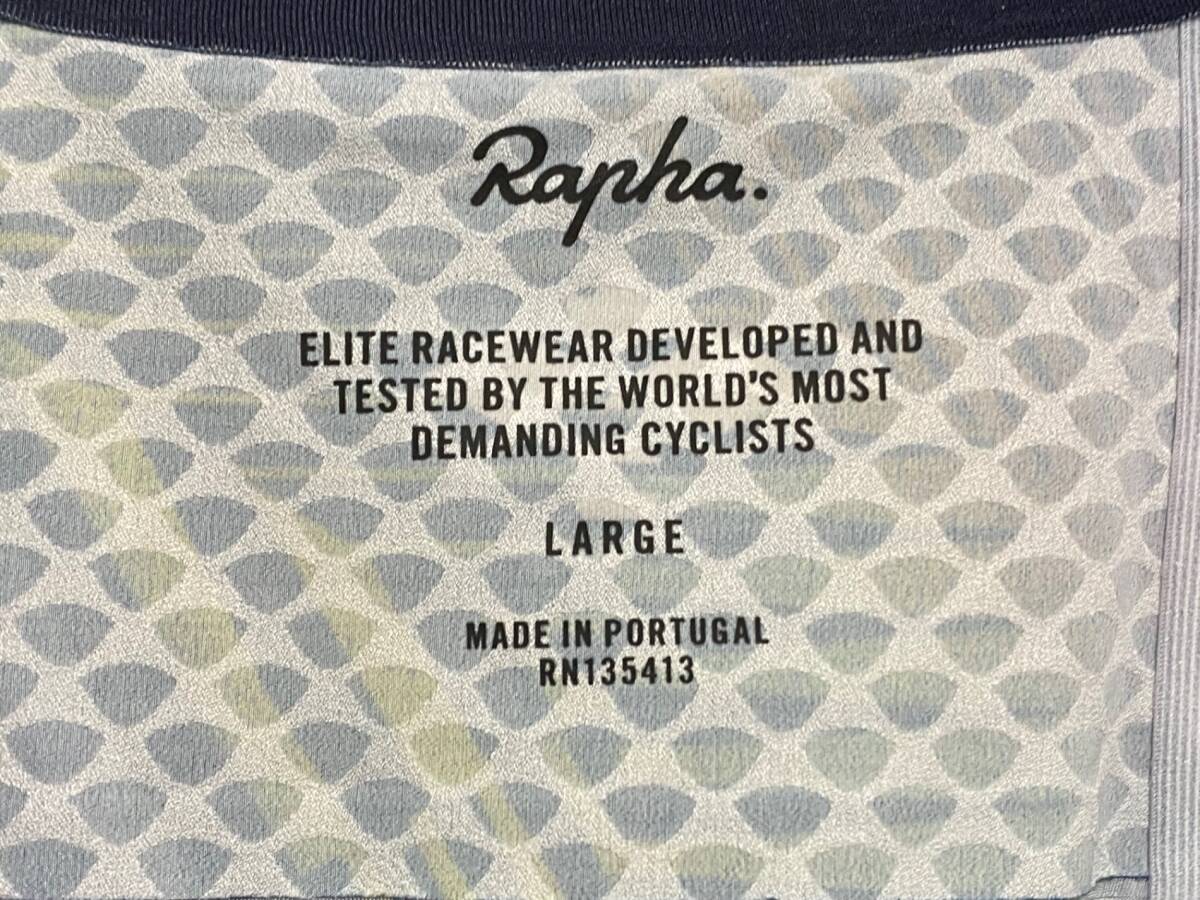 HS443 ラファ Rapha PRO TEAM JERSEY 半袖 サイクルジャージ L パープル オレンジ ※タグカット_画像7