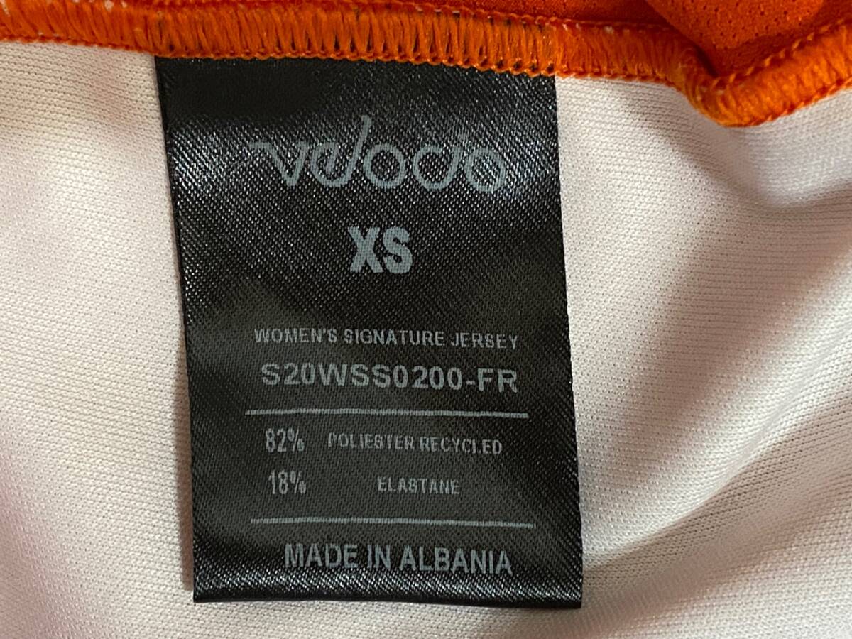 HU628verosiovelocio short sleeves cycle jersey orange XS * stain 