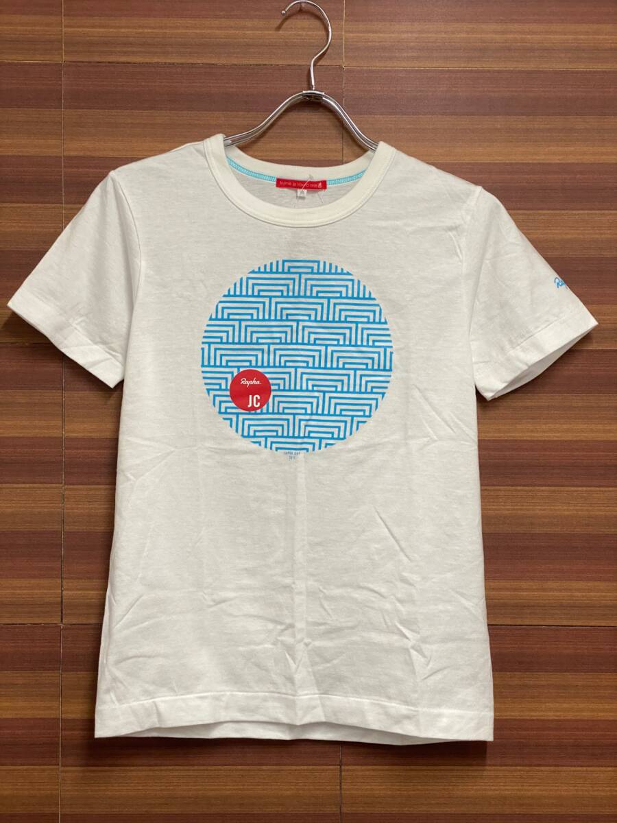 HR933 Kume.jp TOKYO ラファ Rapha JAPAN CAP 半袖 Tシャツ 白 XS_画像1