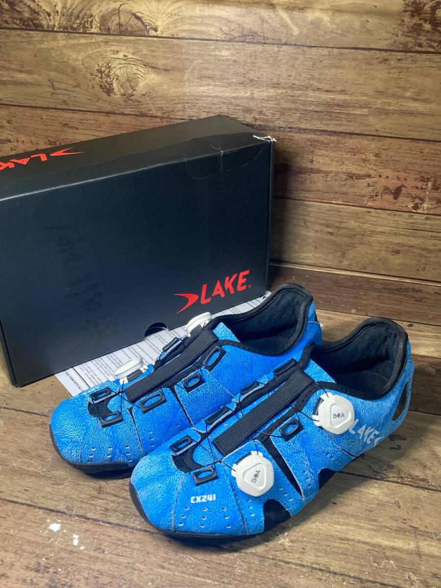 HR951 レイク LAKE CX241 ビンディングシューズ 青 EU40.5 SPD-SL