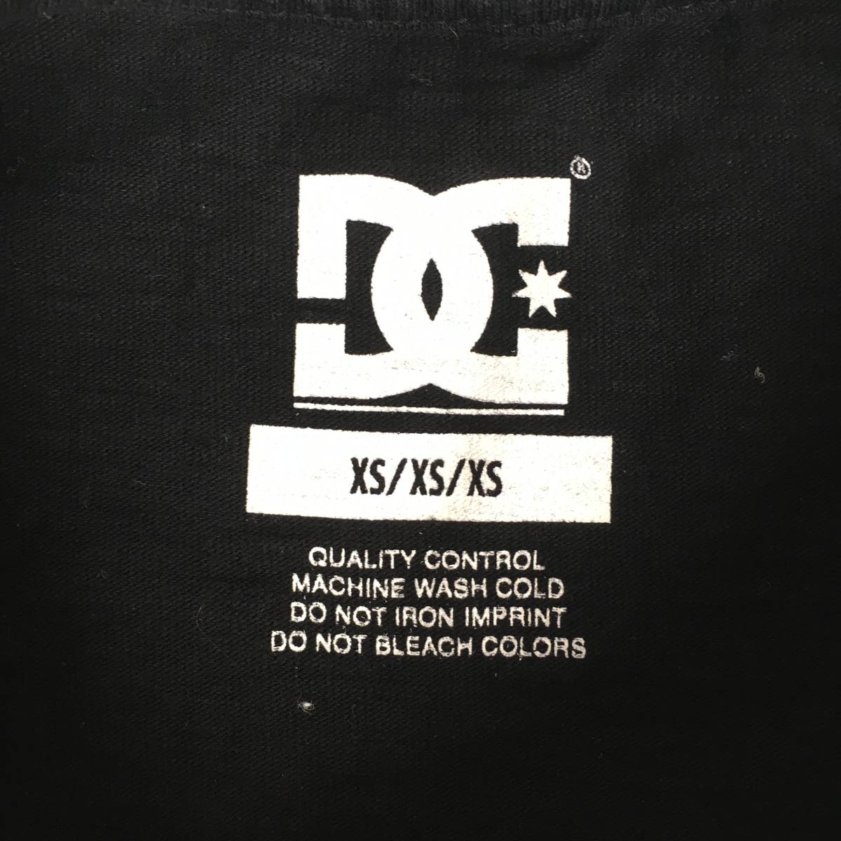 DC SHOES ディーシーシューズ 5220J508 Tシャツ 黒 ブラック XSサイズ 半袖 スケボー スケーター_画像3