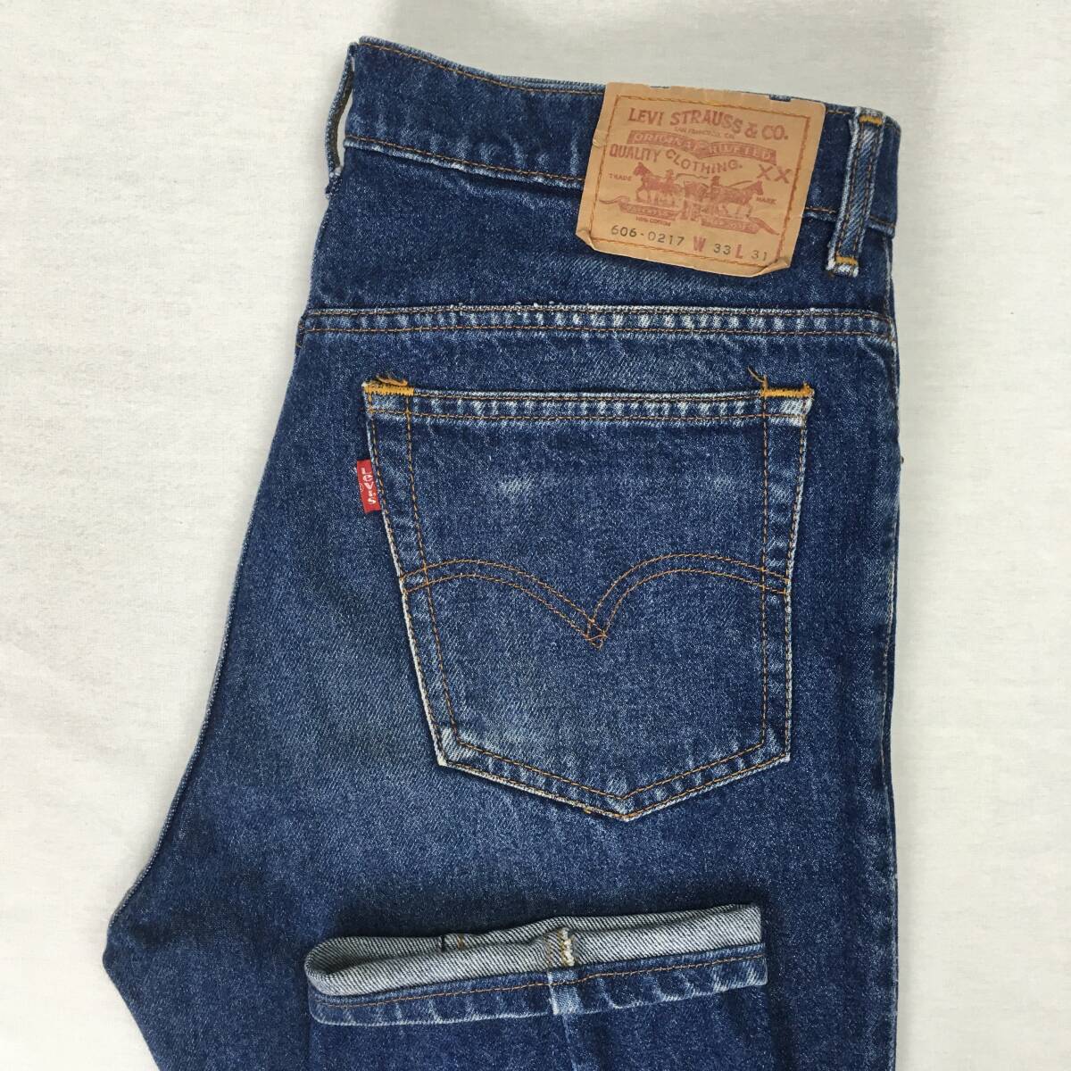 【80s】Levi's リーバイス 606-0217 606-02 88年 テーパード ジーンズ デニム W33 L31 ジップフライの画像1