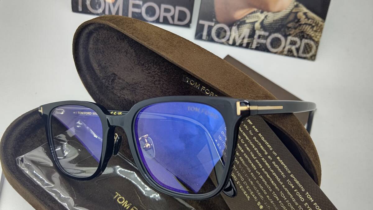 関税・送料込み*TOM FORD*ブルーカットレンズ TF5937-B メガネ トムフォード 眼鏡 アジアンモデル ブルーカットレンズ 送料無料
