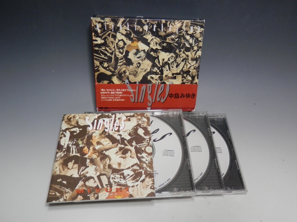 ☆ 中島みゆき Singles 帯付 3枚組CD PCCA-00557/*スリーブケースやや難ありの画像4