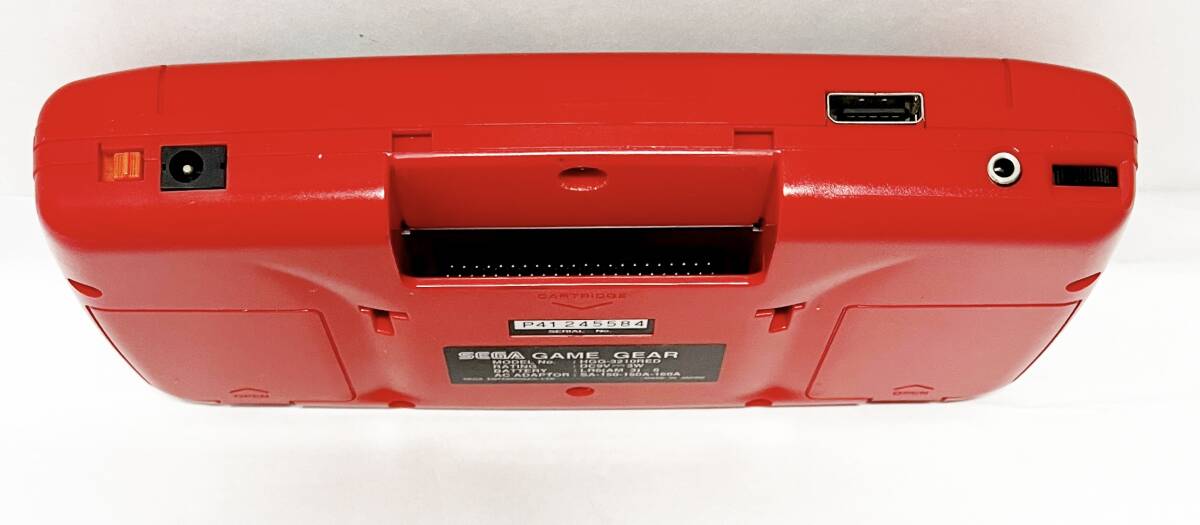 【希少・動作確認済】SEGA ゲームギア レッド HGG-3210RED 本体 純正ACアダプター SA-160A 専用ゲームソフト2本 セットの画像6