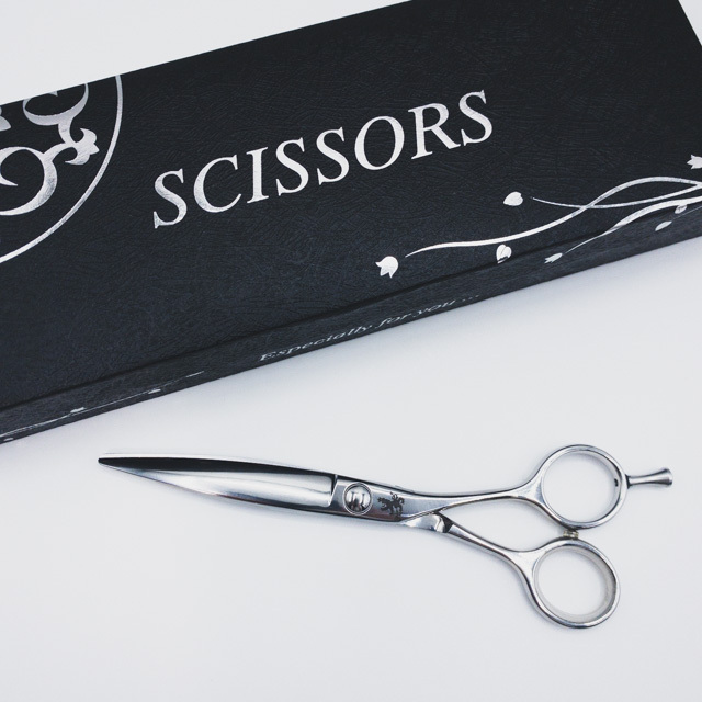 【トラックスシザーズ トラックスシザーTRACKS SCISSORS】SASA 笹刃ドライカット スライド シザー 美容ハサミ 美容師 6インチ 中古 sc489_画像1