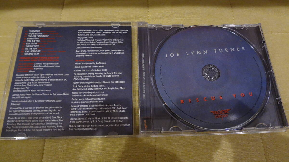 輸入盤  JOE LYNN TURNER / RESCUE YOU ジョー・リン・ターナー/レスキュー・ユー  リマスター  RAINBOW DEEP PURPLEの画像2