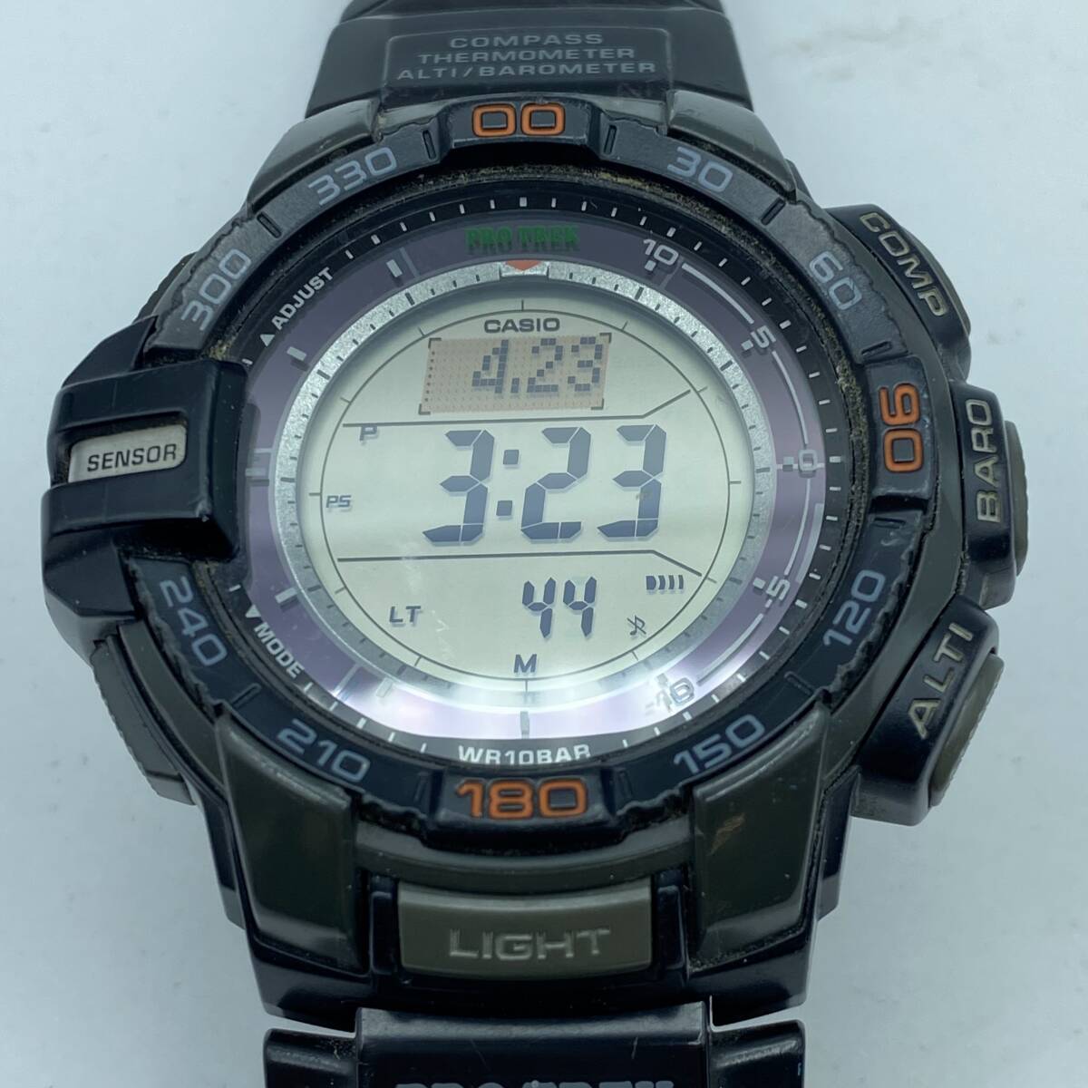 『H32』稼動品：カシオ PRO TREK プロトレック/PRG-270/不動品：FS-00 WORLD TIME DATA BANK フィルムウォッチ/2点セット 現状品の画像3