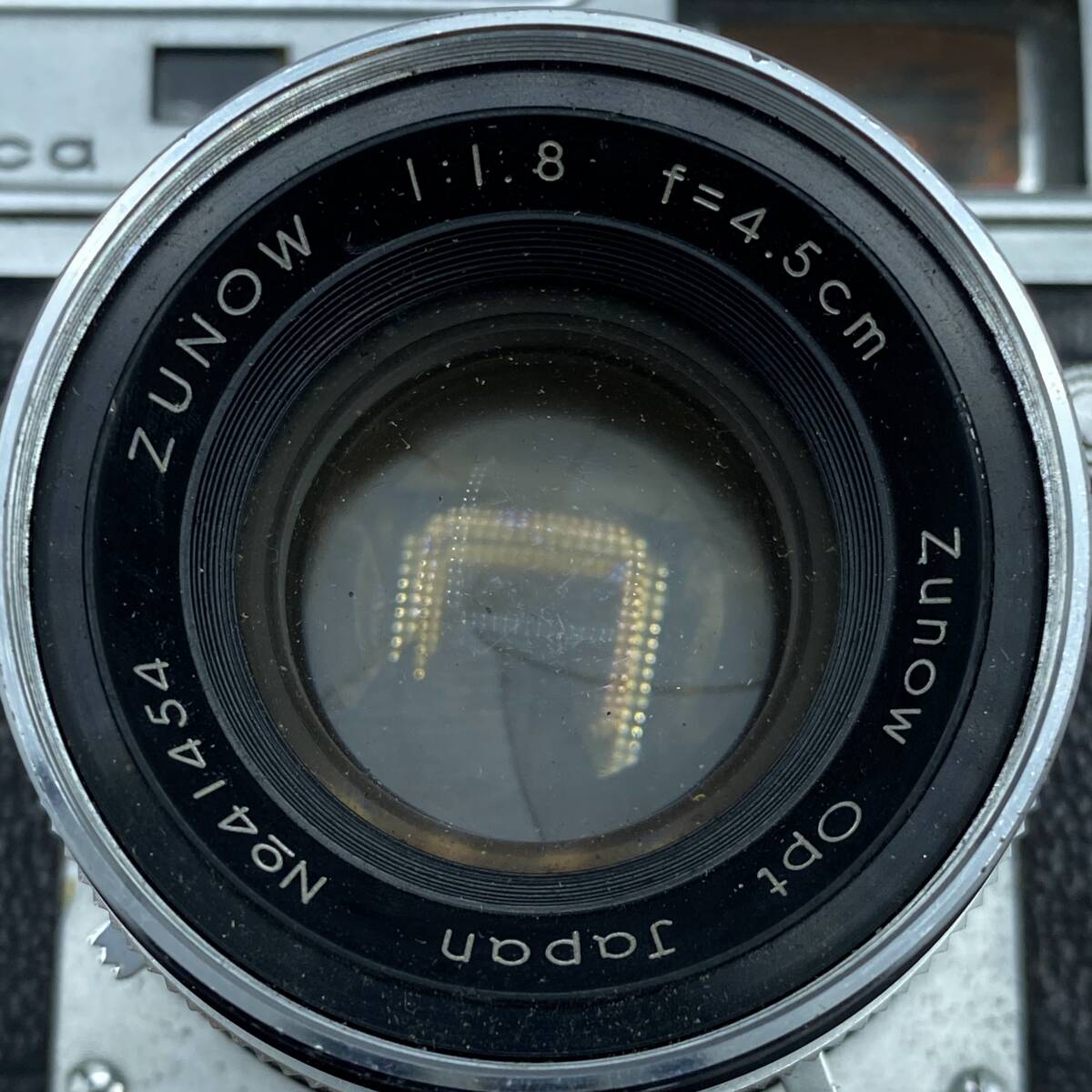 『F69』カメラ NEOCA ネオカ ZUNOW 1：1.8 ｆ＝4.5ｃｍ フィルムカメラ 動作未確認 ケース付き 現状品の画像5