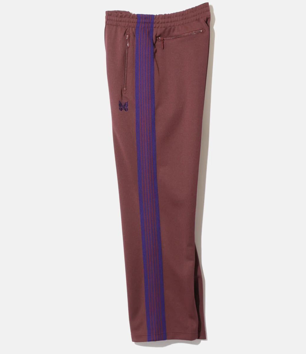 L new goods 2023AW NEEDLES needle zTrack Pant Poly Smooth truck pants Needles NS246 strut jersey wine 