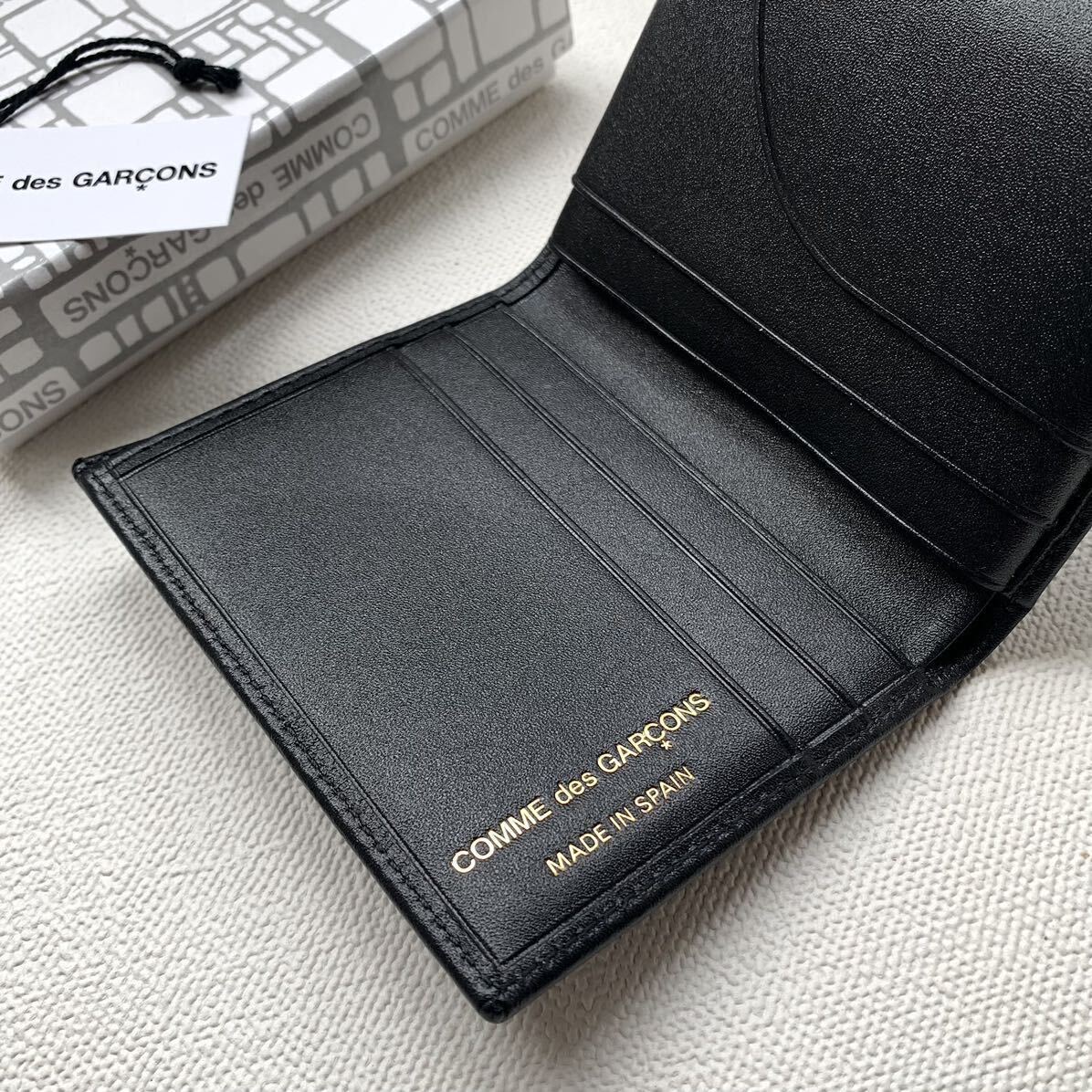 新品 コムデギャルソン ウォレット カードケース SA0641 黒 Wallet COMME des GARCONS ブラック 定番 2.64万 名刺入れ カード入 送料無料_画像3