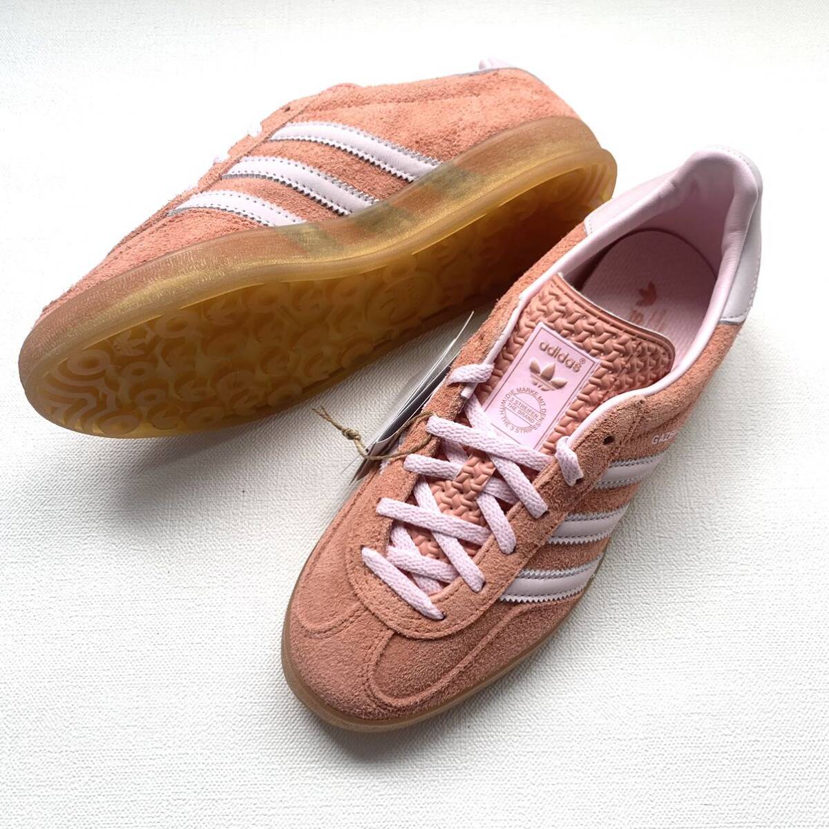 新品 adidas Originals アディダス ガゼル インドア Gazelle Indoor W スニーカー 23.5㎝ IE2946 レディース ピンク 日本未入荷 送料無料_画像9