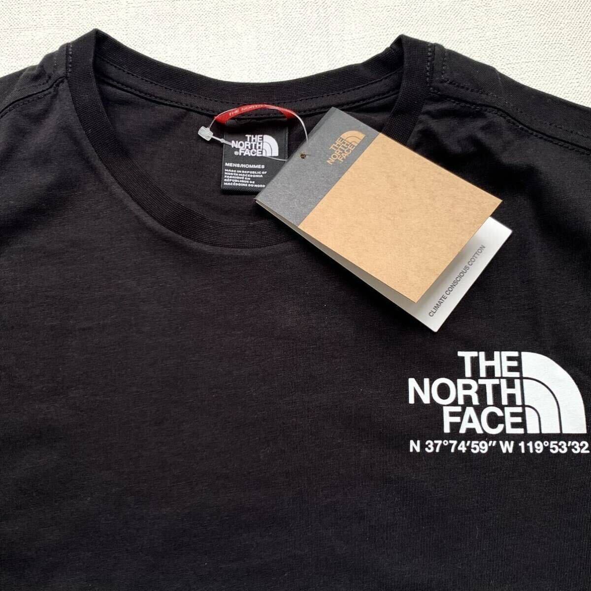 XL 新品 ノースフェイス THE NORTH FACE COORDINATES TEE ロゴ ハーフドーム 座標 半袖 Tシャツ 黒 メンズ 海外企画 日本未入荷 送料無料の画像5